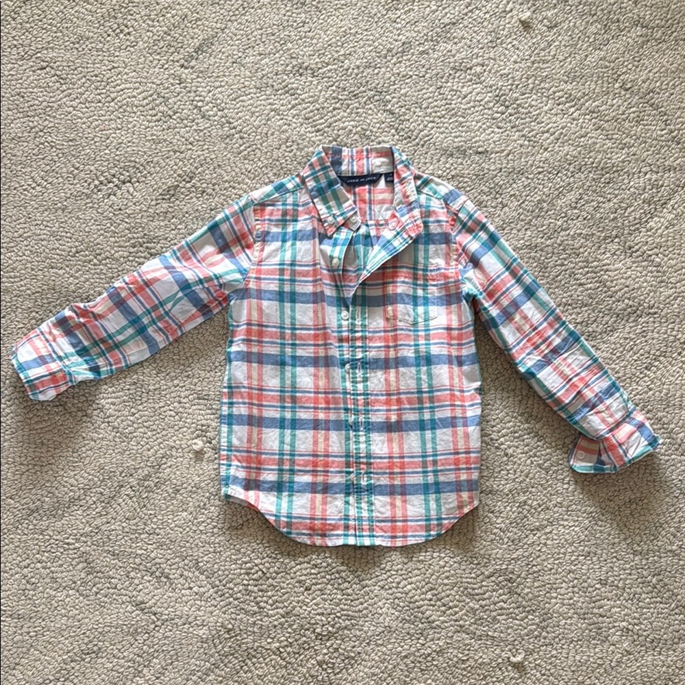 Janie and Jack Boys Plaid Button Down Shirt